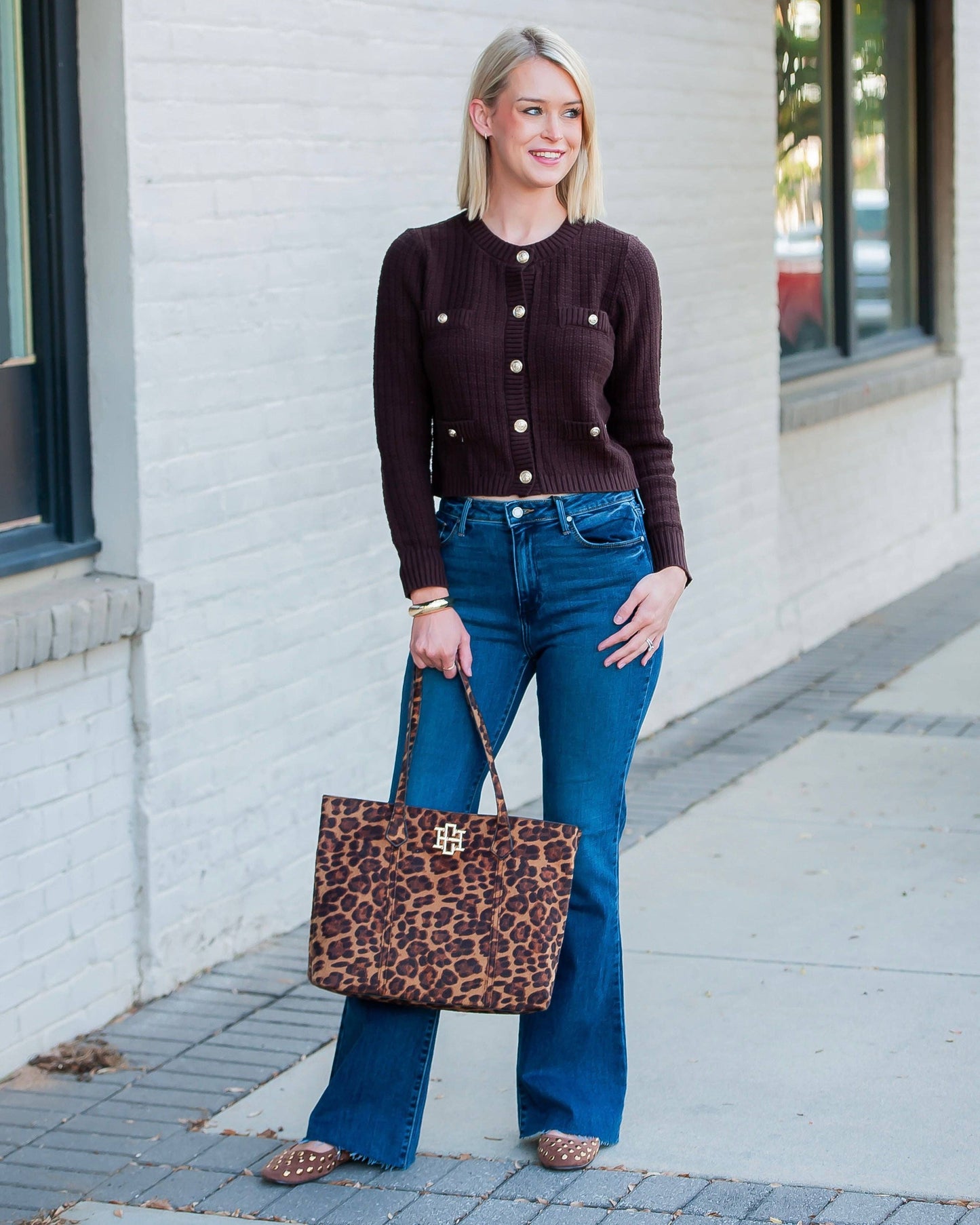 Caroline Hill - Heath Tote Bag Spotted Saddle