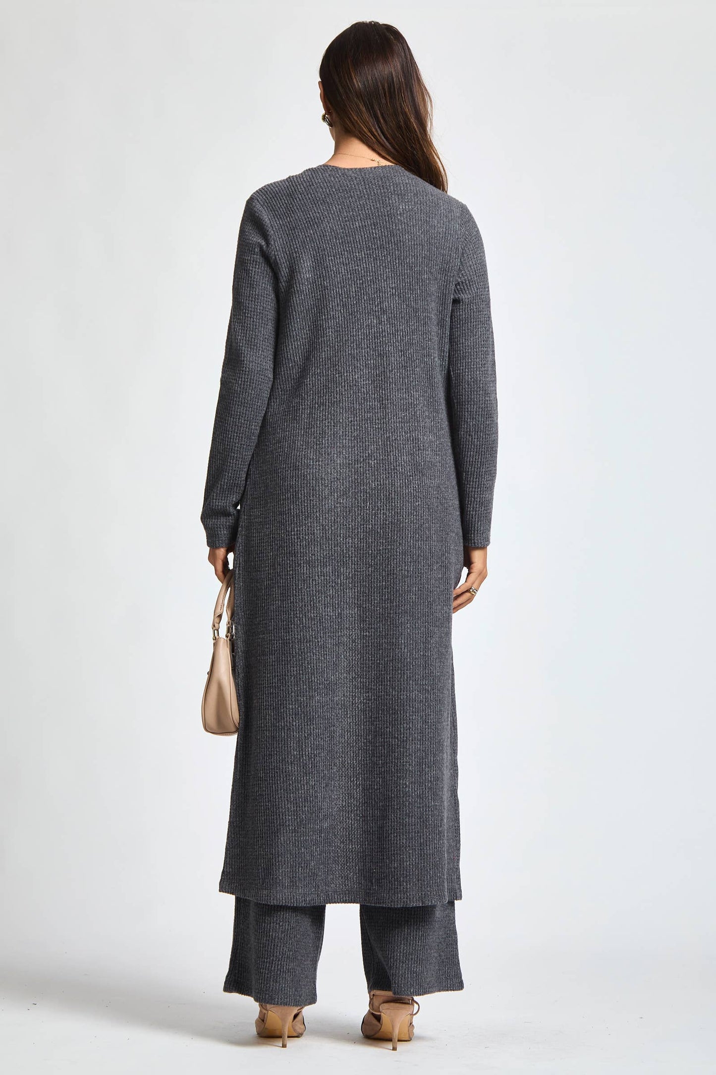 Dear Scarlett - Thermal Sleeveless Tank + Cardigan + Relaxed Pants