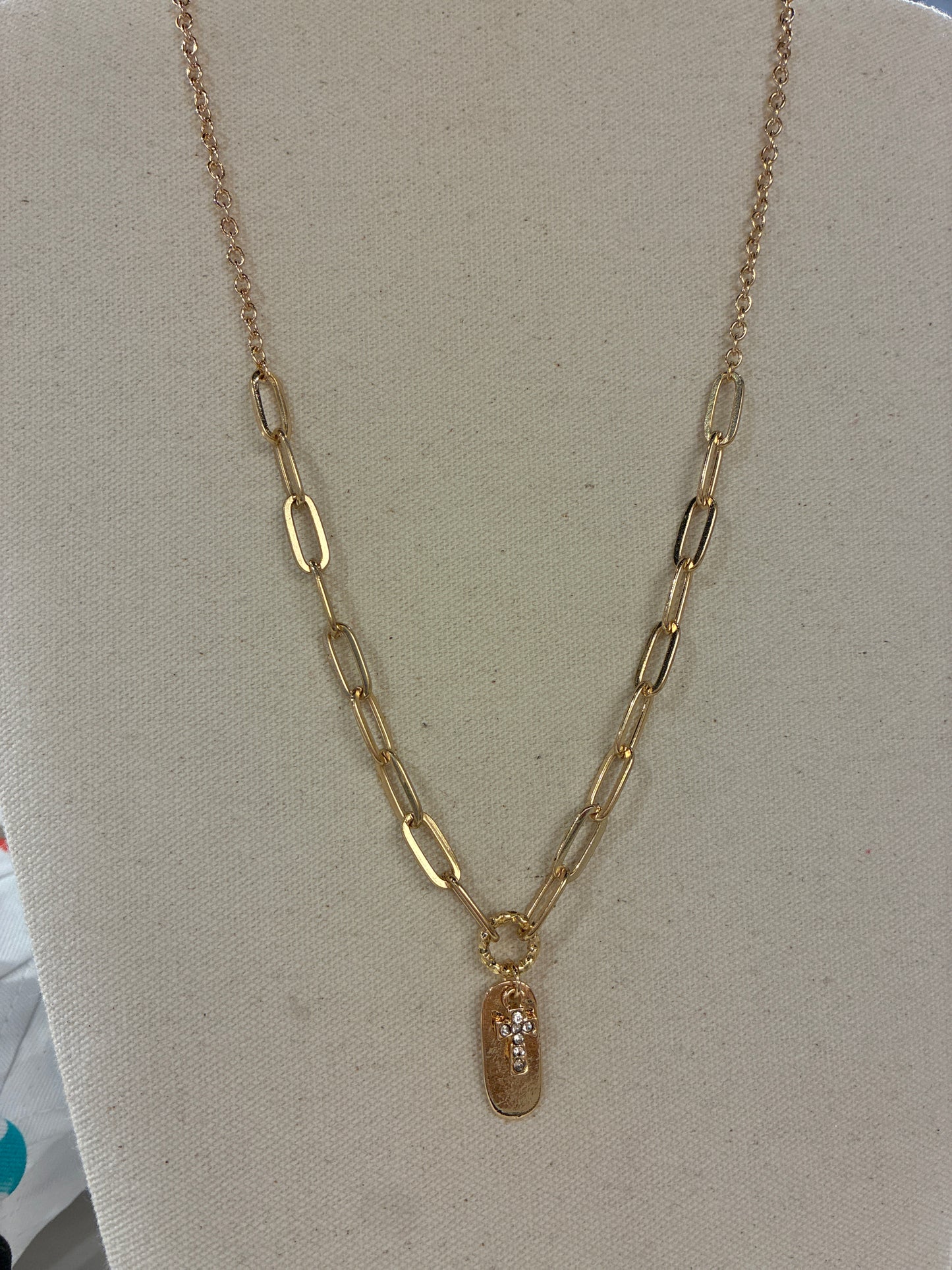 Paperclip Charm Necklace