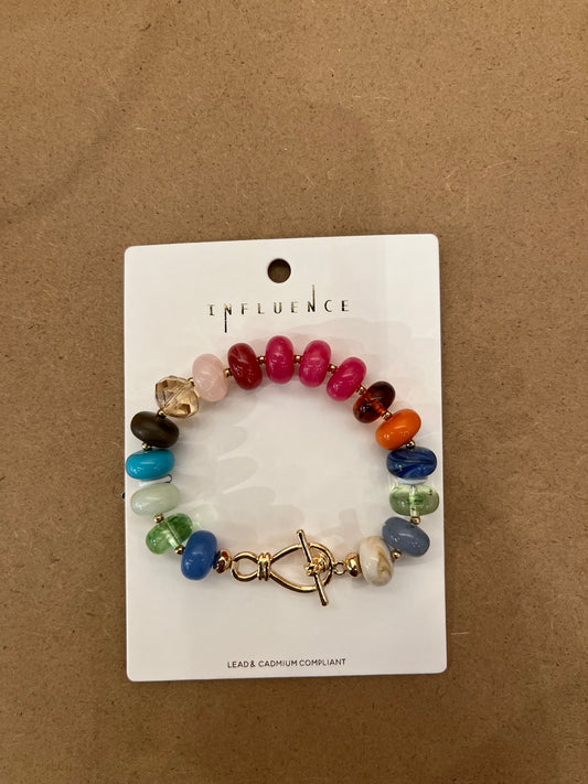 Rainbow beaded bracelet