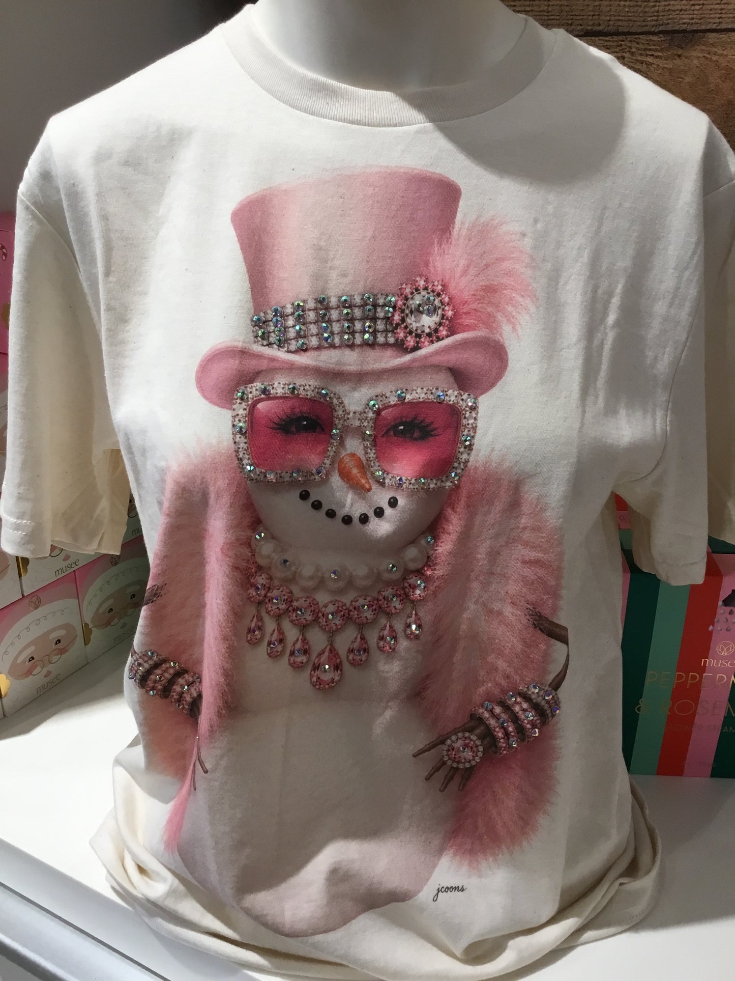 Snowman Boogie Sparkle Graphic Tee