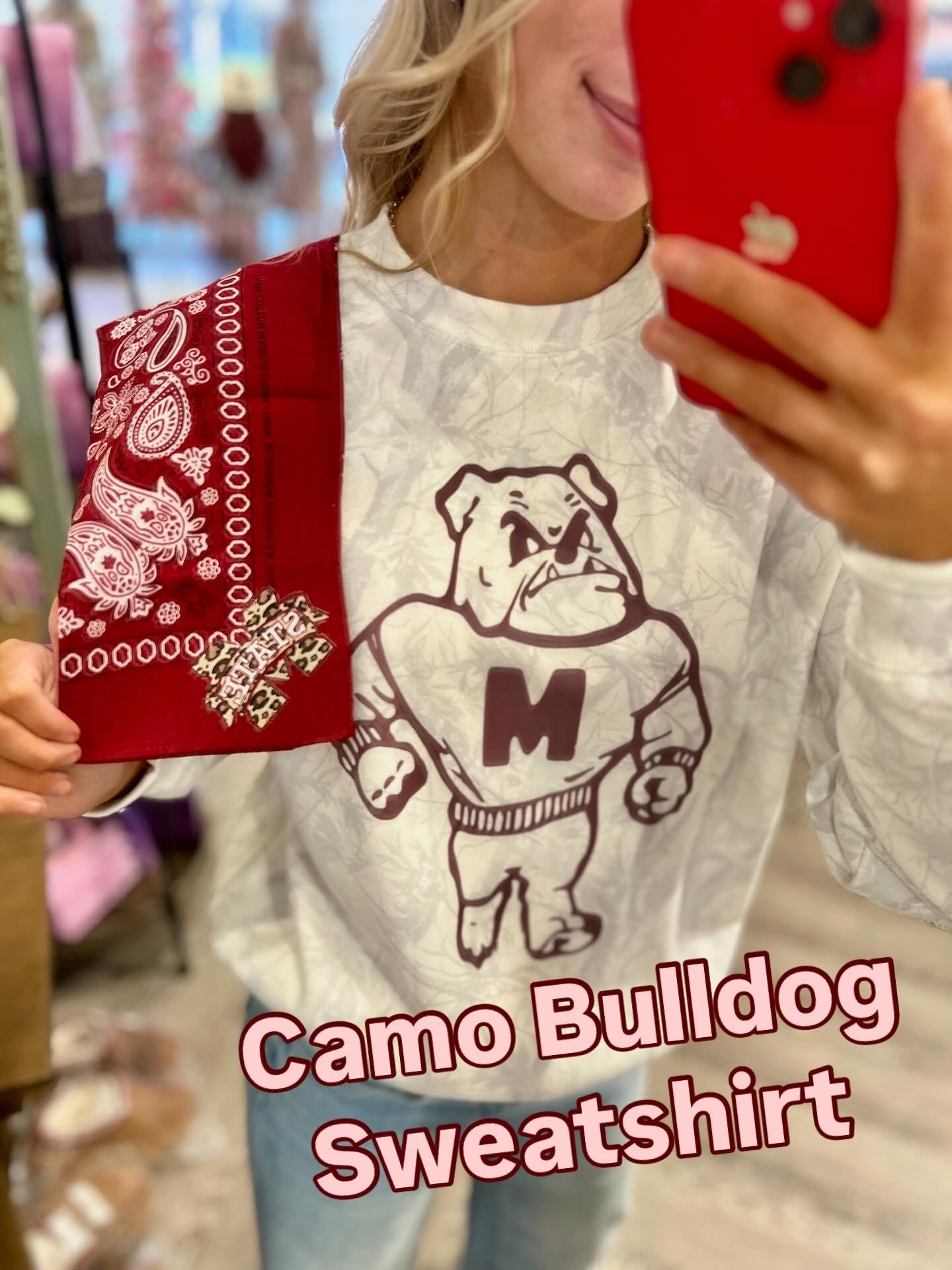 Bulldogs camo sweatshirt