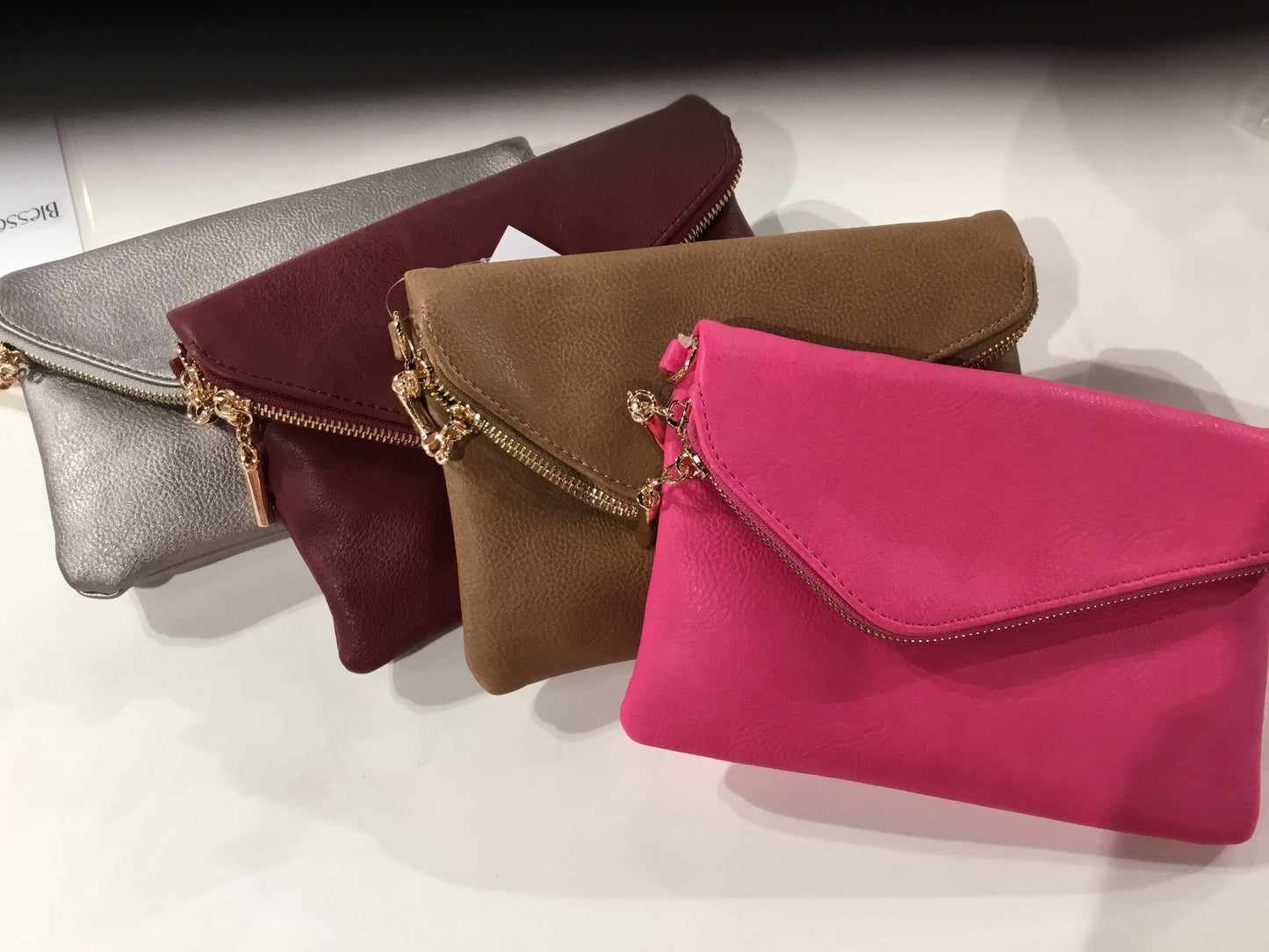 Elegant Fold Over Envelope Clutch