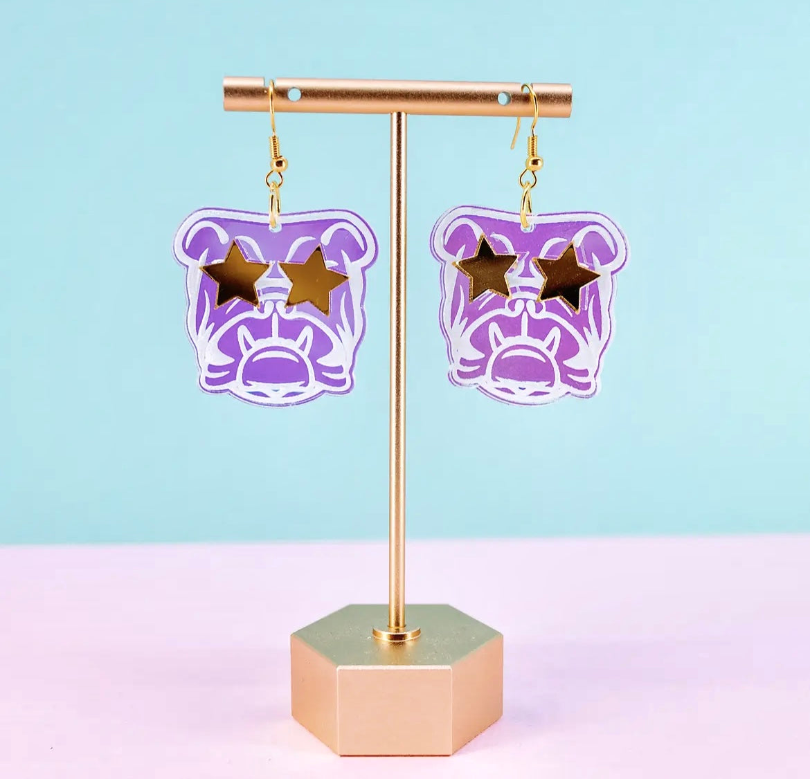 Bulldog Earrings