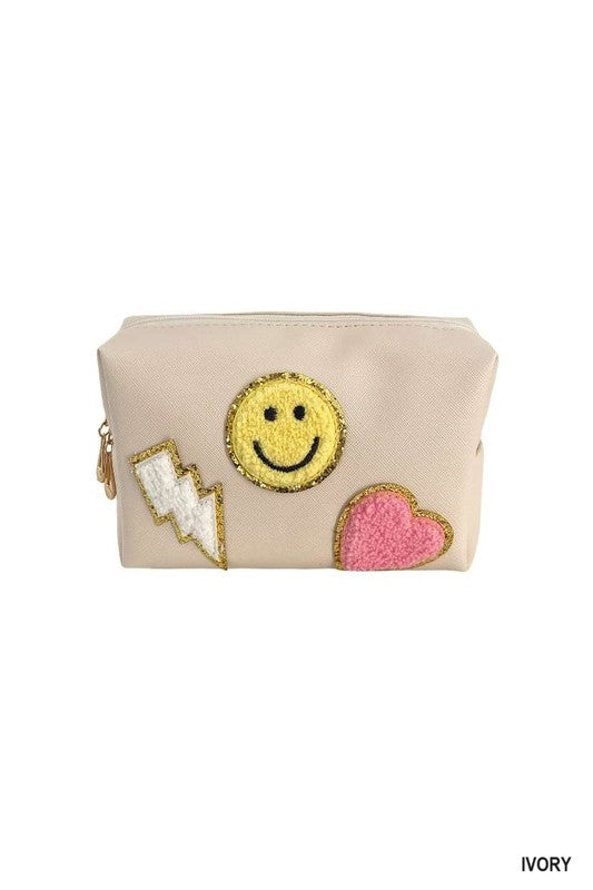 Preppy Patch Cosmetic Bag