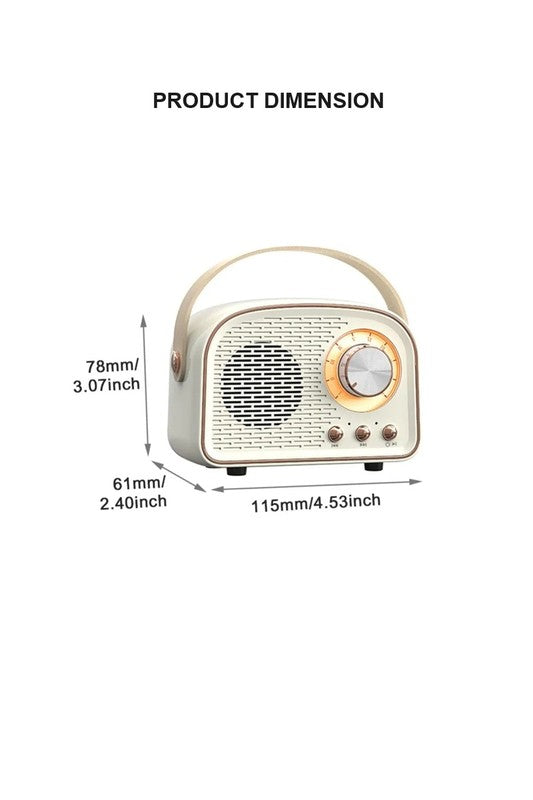 Mini Retro Radio Bluetooth Multifunction Speaker