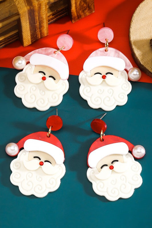 Santa earrings