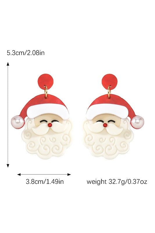 Santa earrings