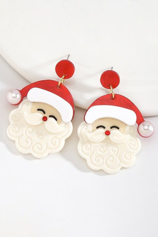 Santa earrings