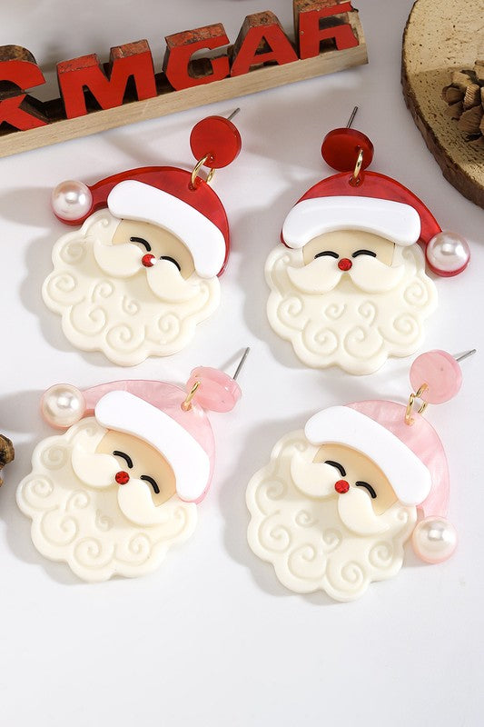 Santa earrings