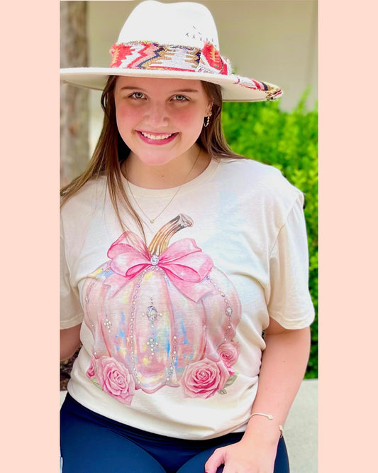 Preppy Pink Pumpkin Bow