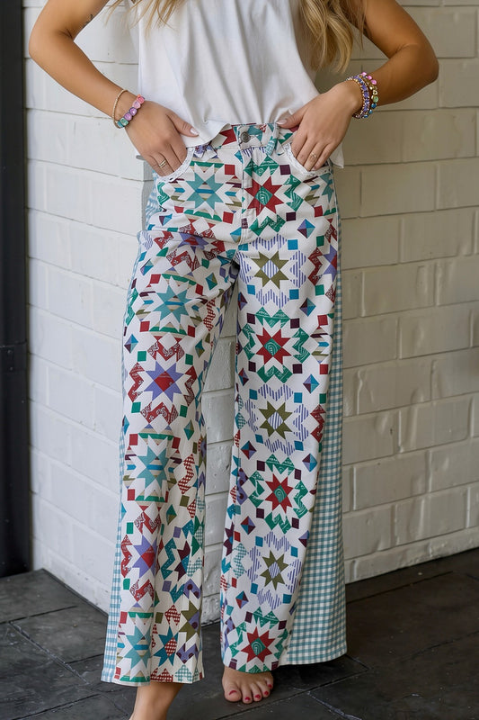 Call me Country with a Quilted Flair Jeans