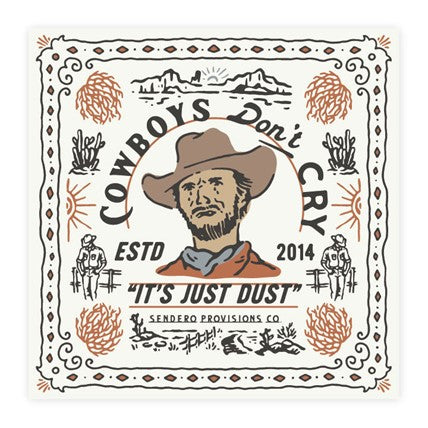 COWBOYS DON'T CRY BANDANA