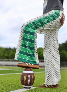 Game Day Contrast Wide Leg Denim