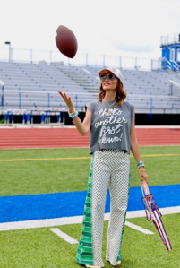 Game Day Contrast Wide Leg Denim