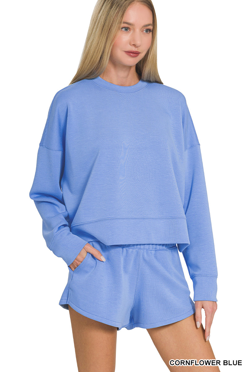 Scuba long sleeve sweatshirts & shorts set