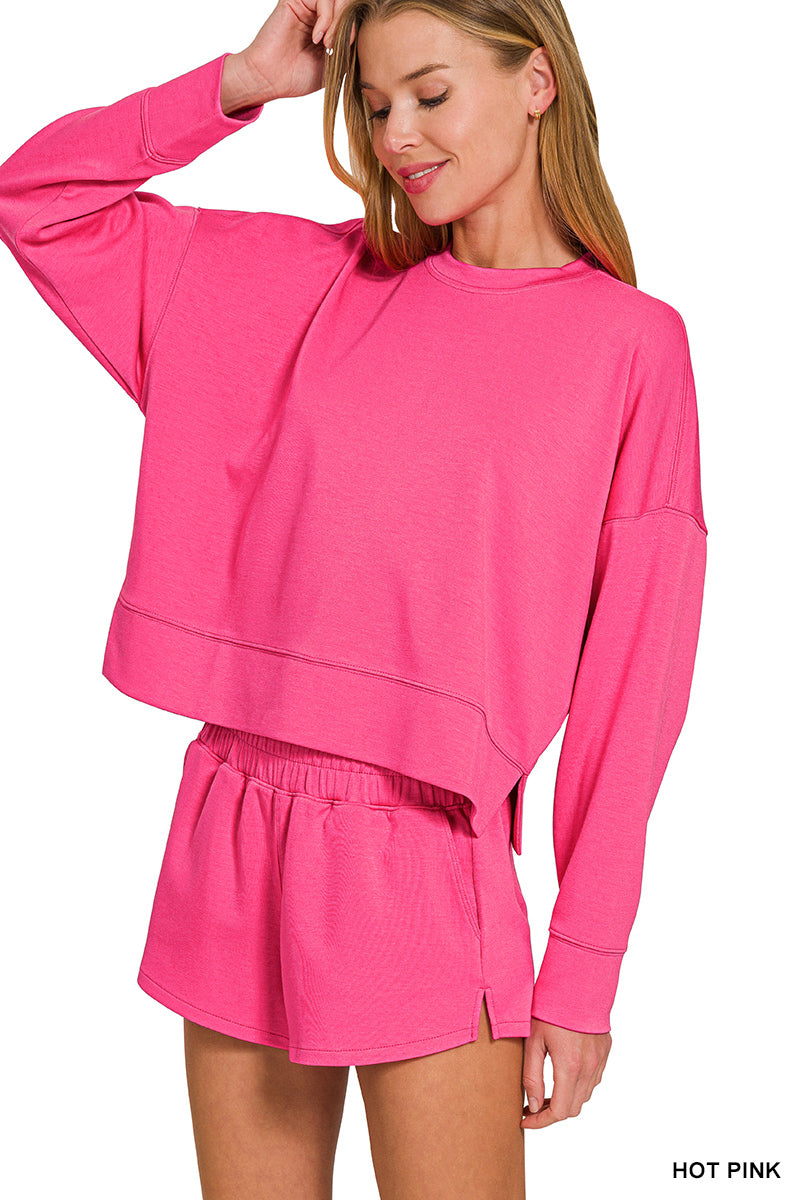 Scuba long sleeve sweatshirts & shorts set