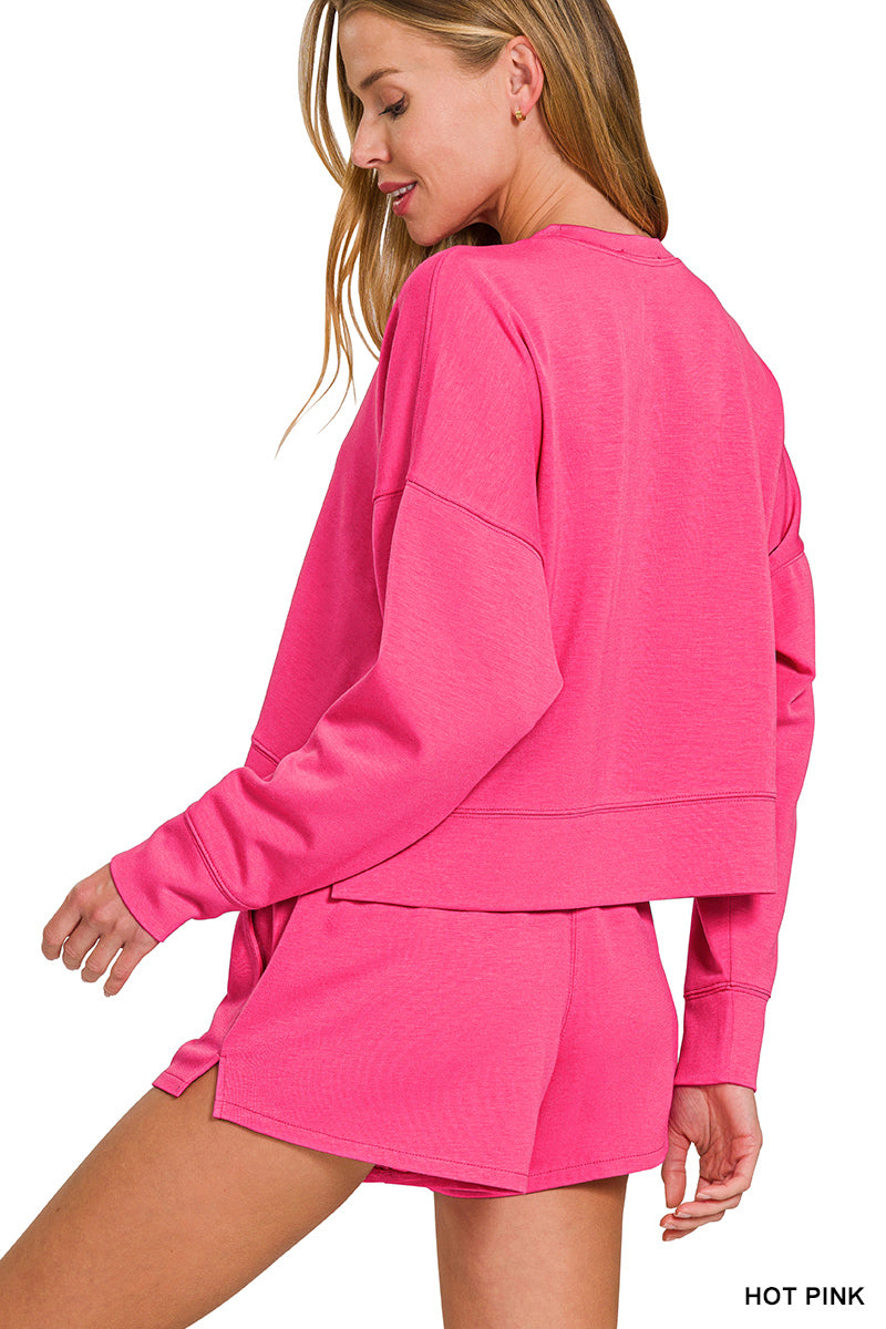 Scuba long sleeve sweatshirts & shorts set