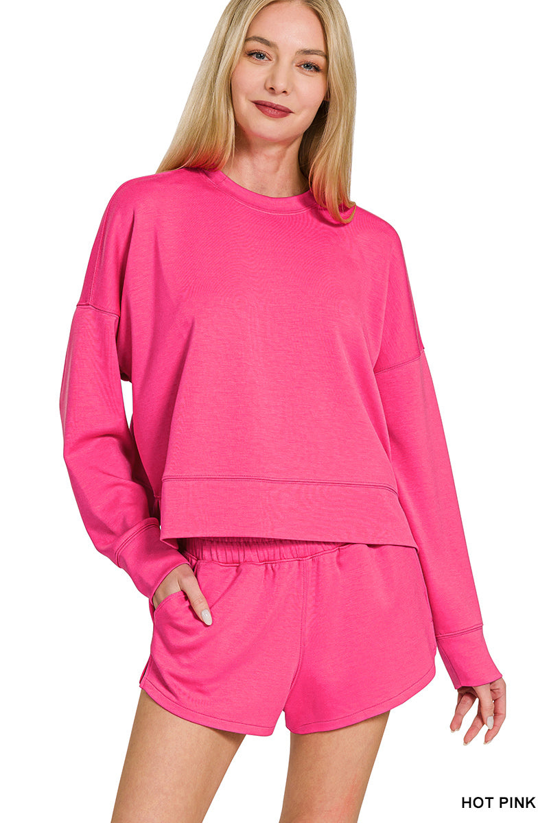 Scuba long sleeve sweatshirts & shorts set