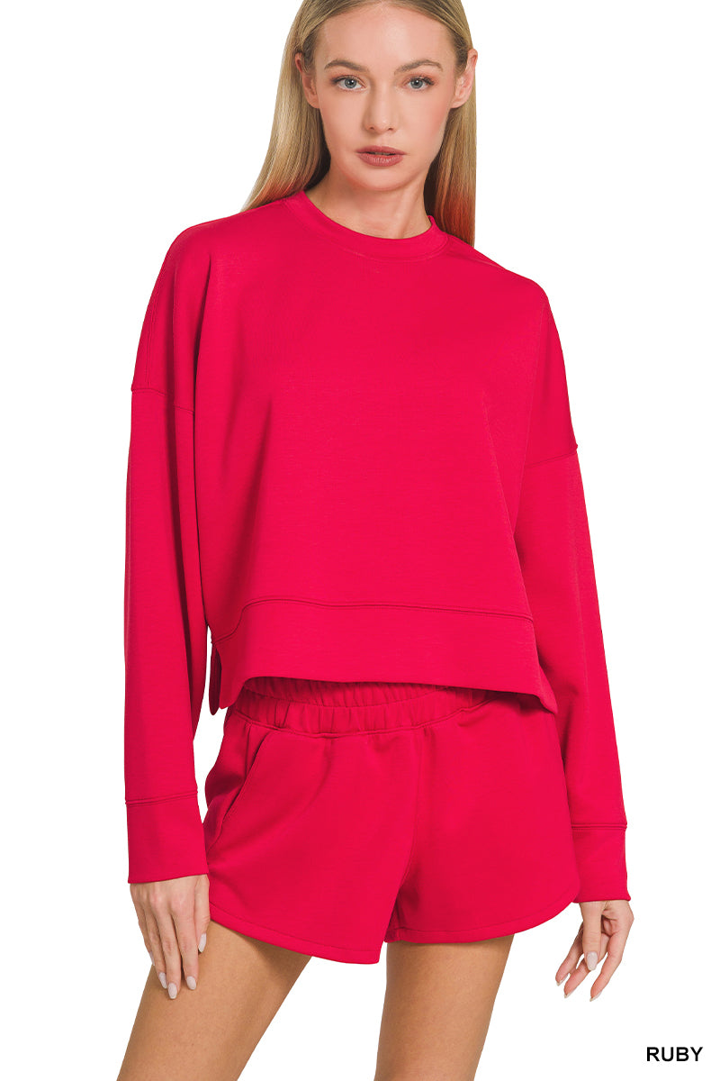 Scuba long sleeve sweatshirts & shorts set