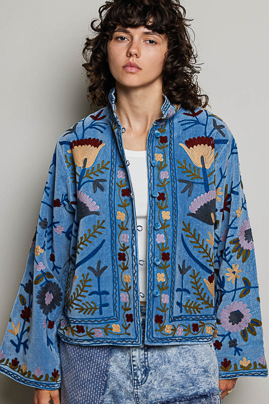Textured Velvet Jacket