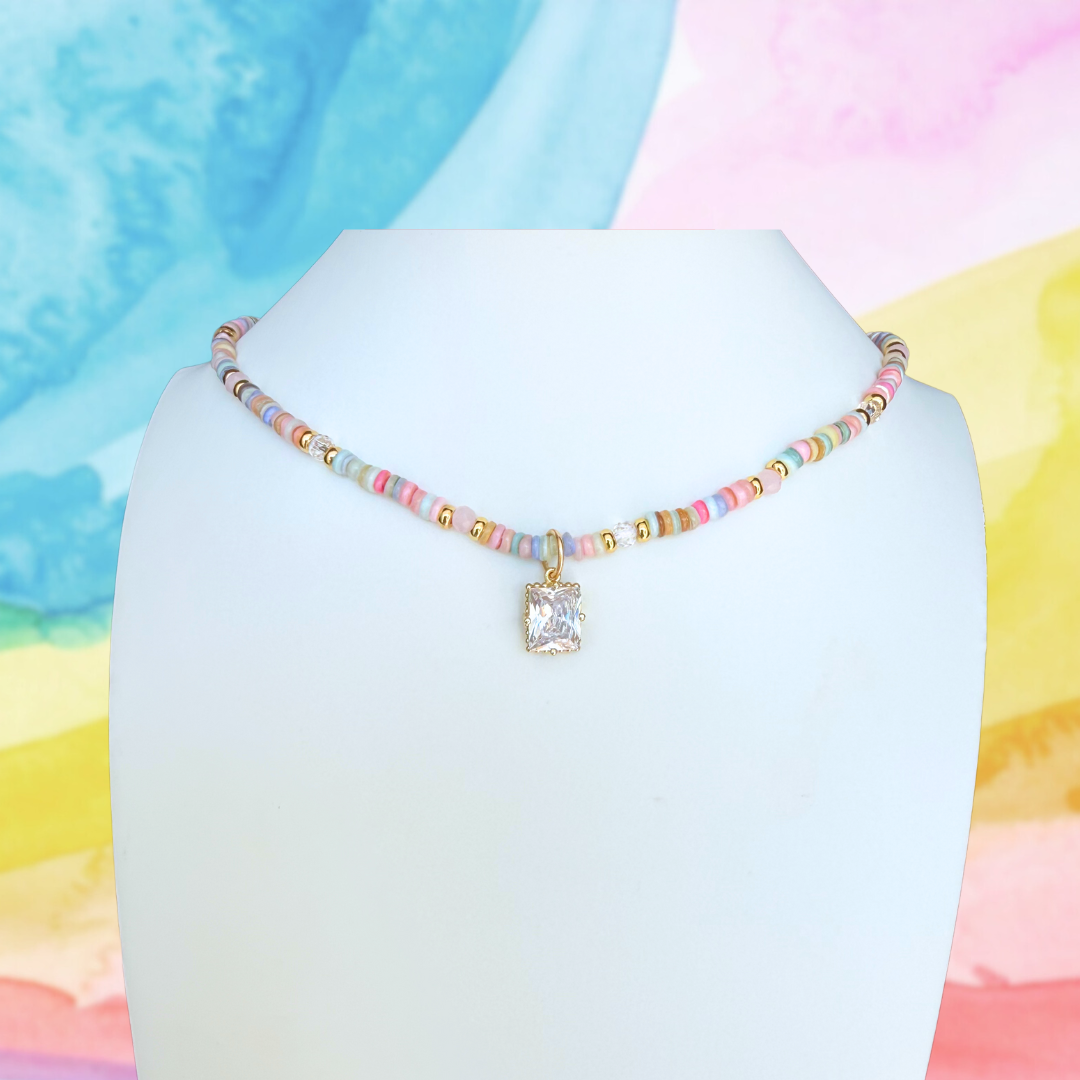 CrawfordHill - Violet Beaded Necklace