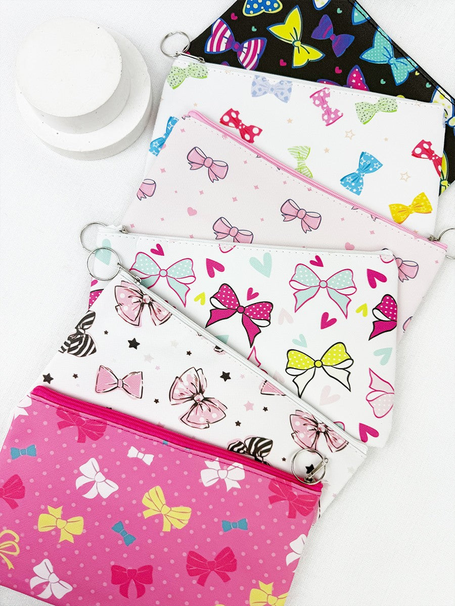 Adorable Bow Theme Coin Purse with Key Ring