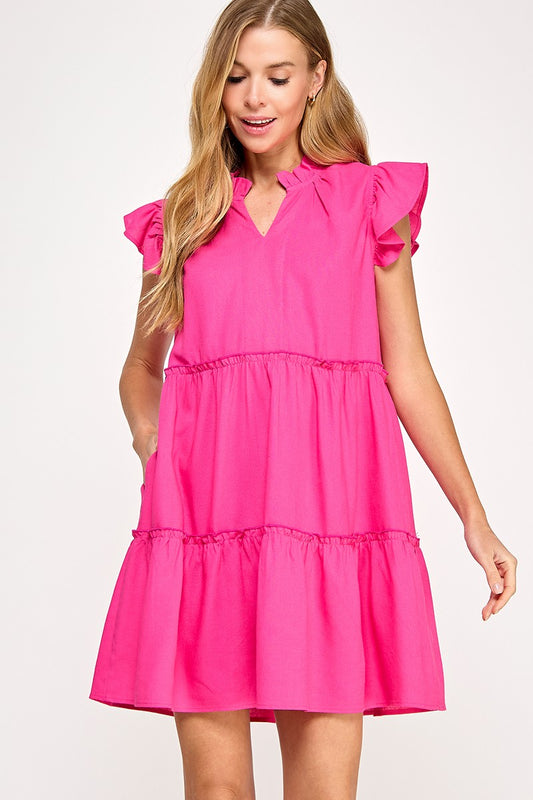 The Anna Ruffle Mini Dress