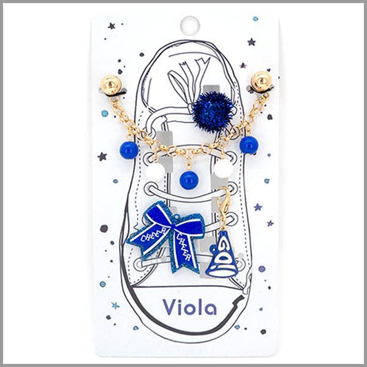 Gameday Show Charms Blue and White