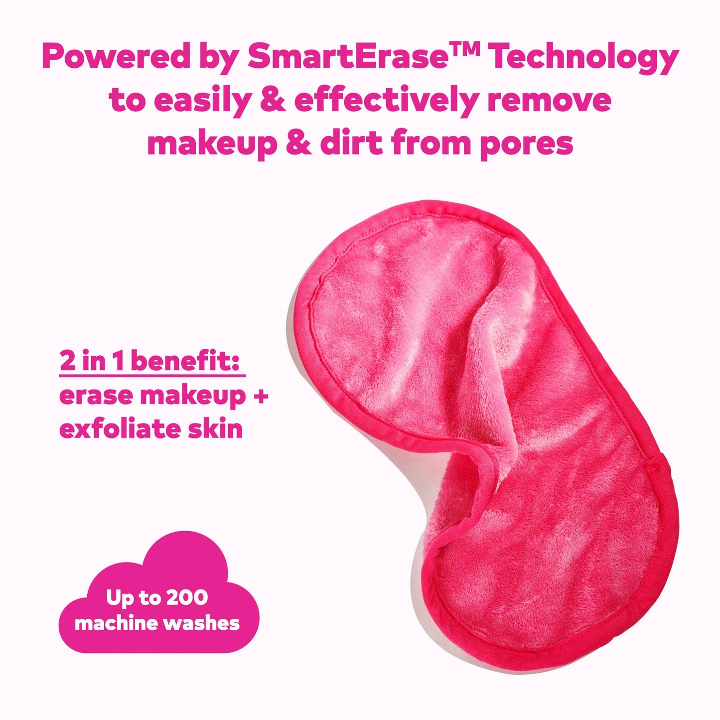 The Original MakeUp Eraser - Pink Mini MakeUp Eraser PRO