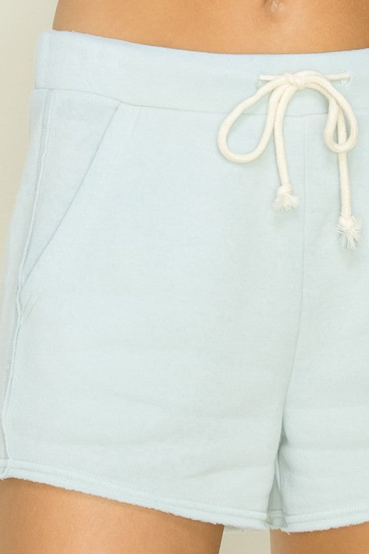 COZY CLUB DRAWSTRING LOUNGE SHORTS