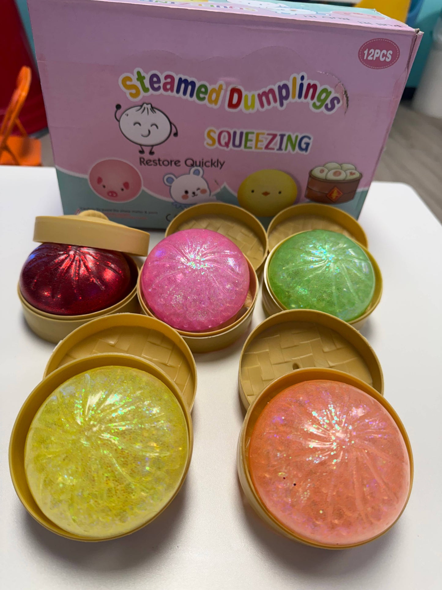 The Viral Dumpling Squishy- Glitter Edition