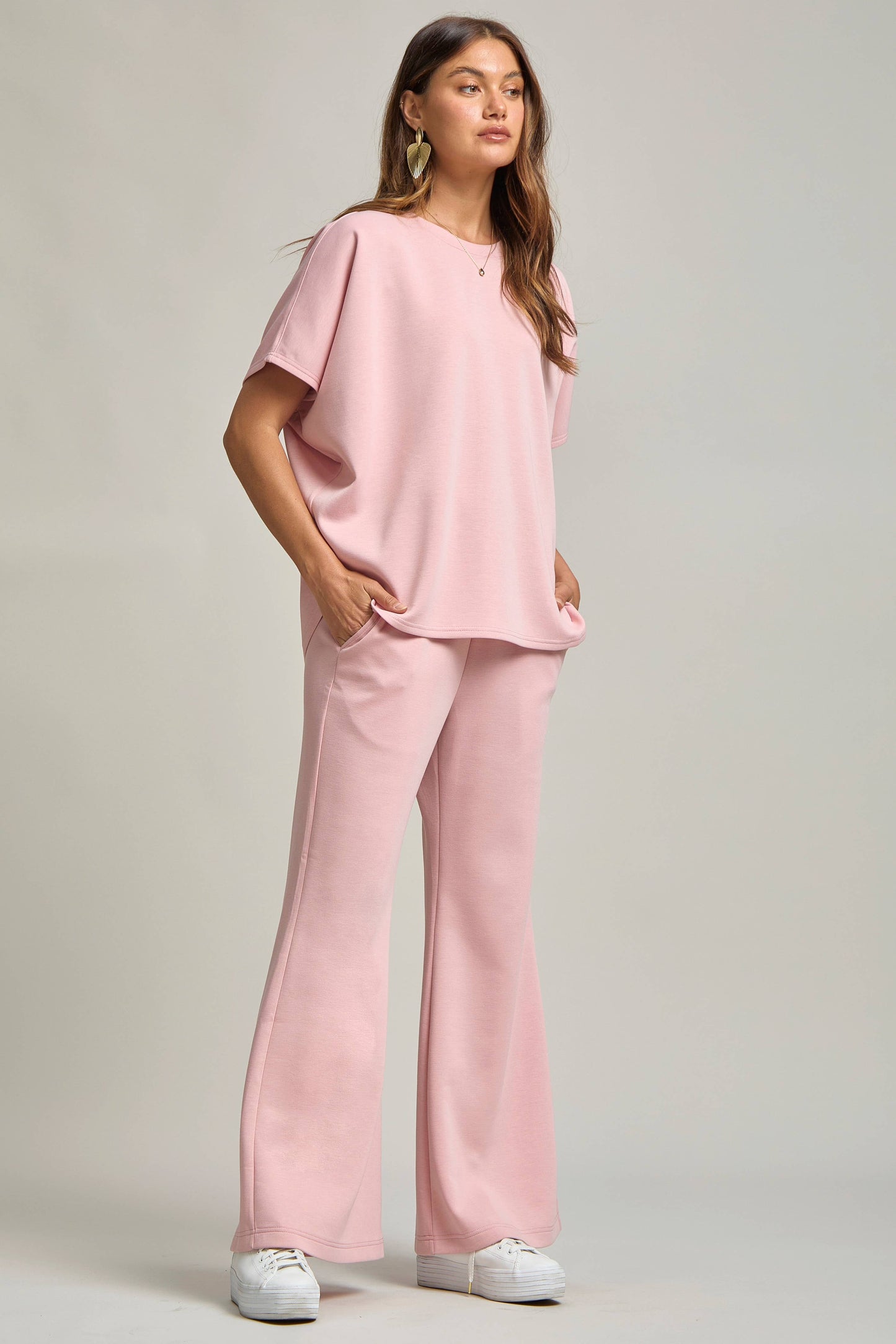 Dear Scarlett - Poncho Top + Bell Bottom Modal Set