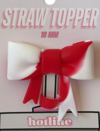Large Bow Straw Toppers