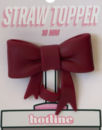 Large Bow Straw Toppers