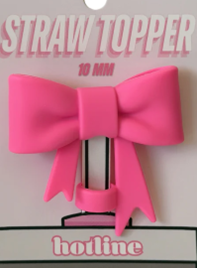 Large Bow Straw Toppers