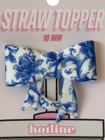 Large Bow Straw Toppers