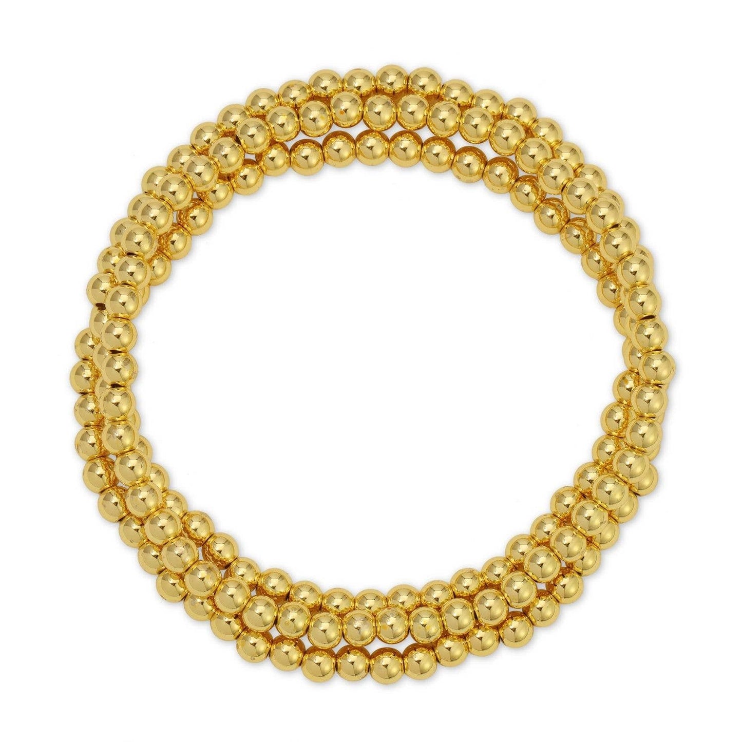 Splendid Iris - 4mm Bead Stretch Bracelet