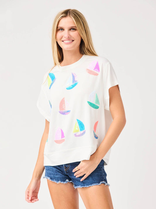 Emily Sequin Top | Sail Away