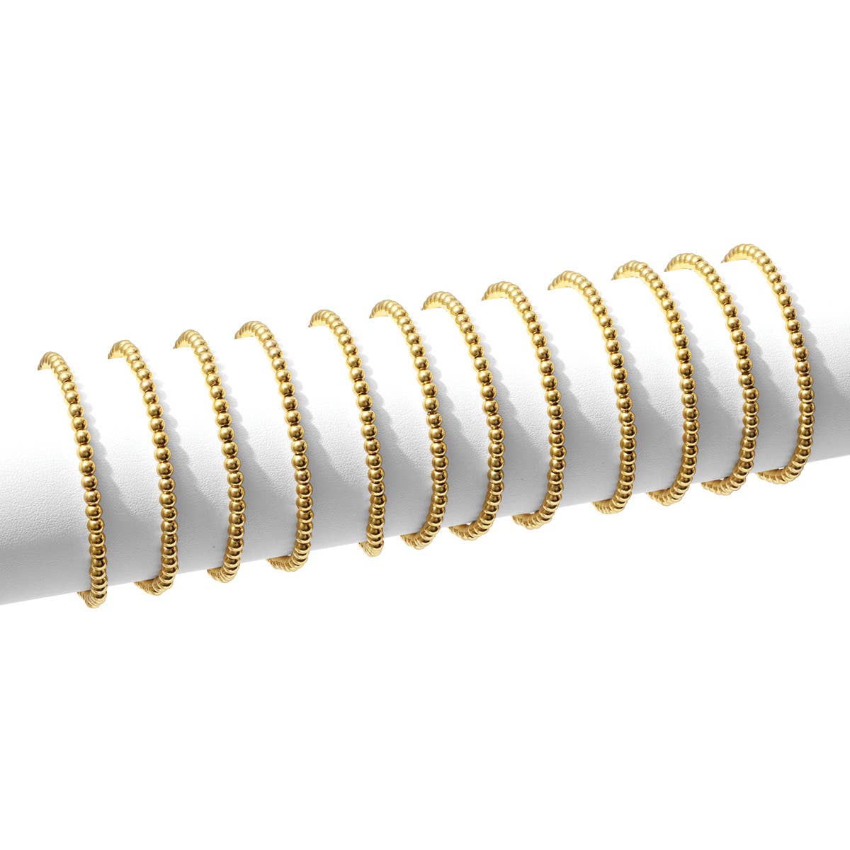 Splendid Iris - 4mm Bead Stretch Bracelet