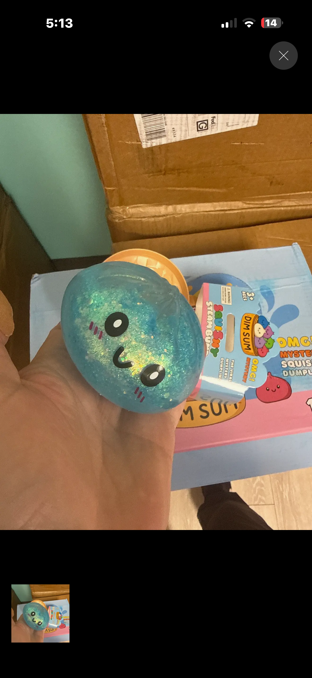The Viral Dumpling Squishy- Glitter Edition