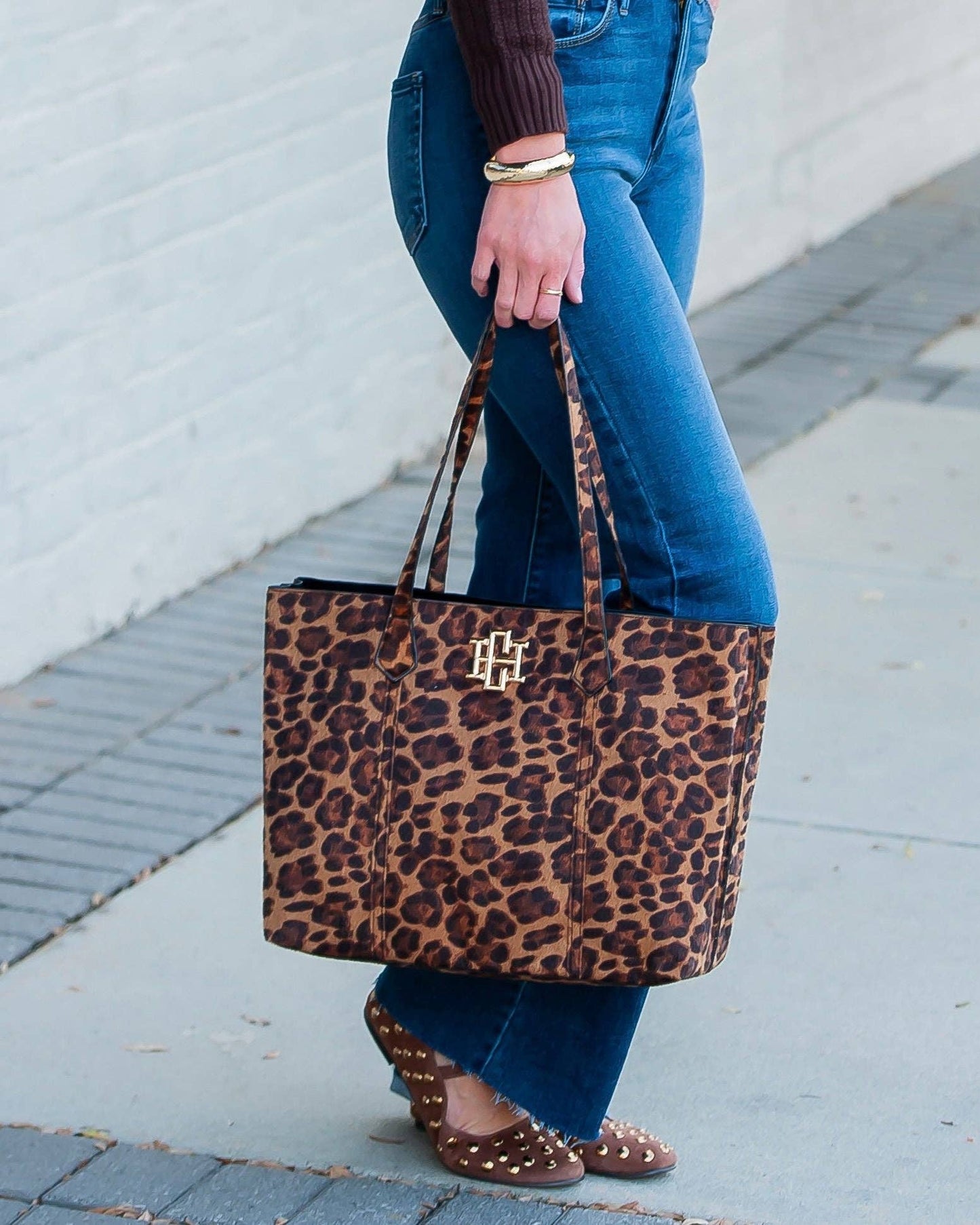 Caroline Hill - Heath Tote Bag Spotted Saddle