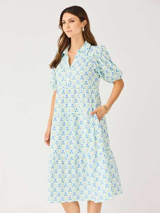 Eloise Dress | Sweetbriar Lattice Blue