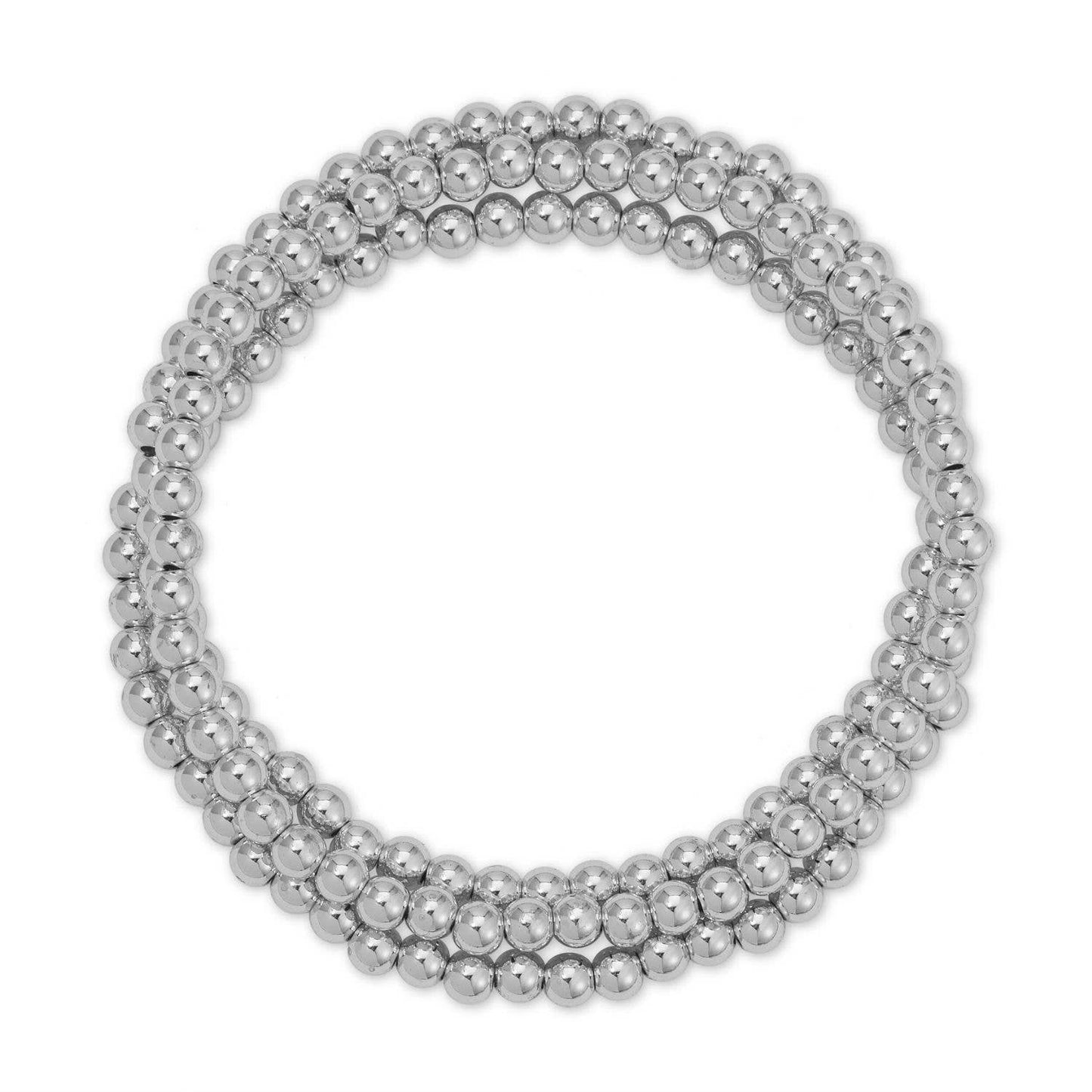 Splendid Iris - 4mm Bead Stretch Bracelet