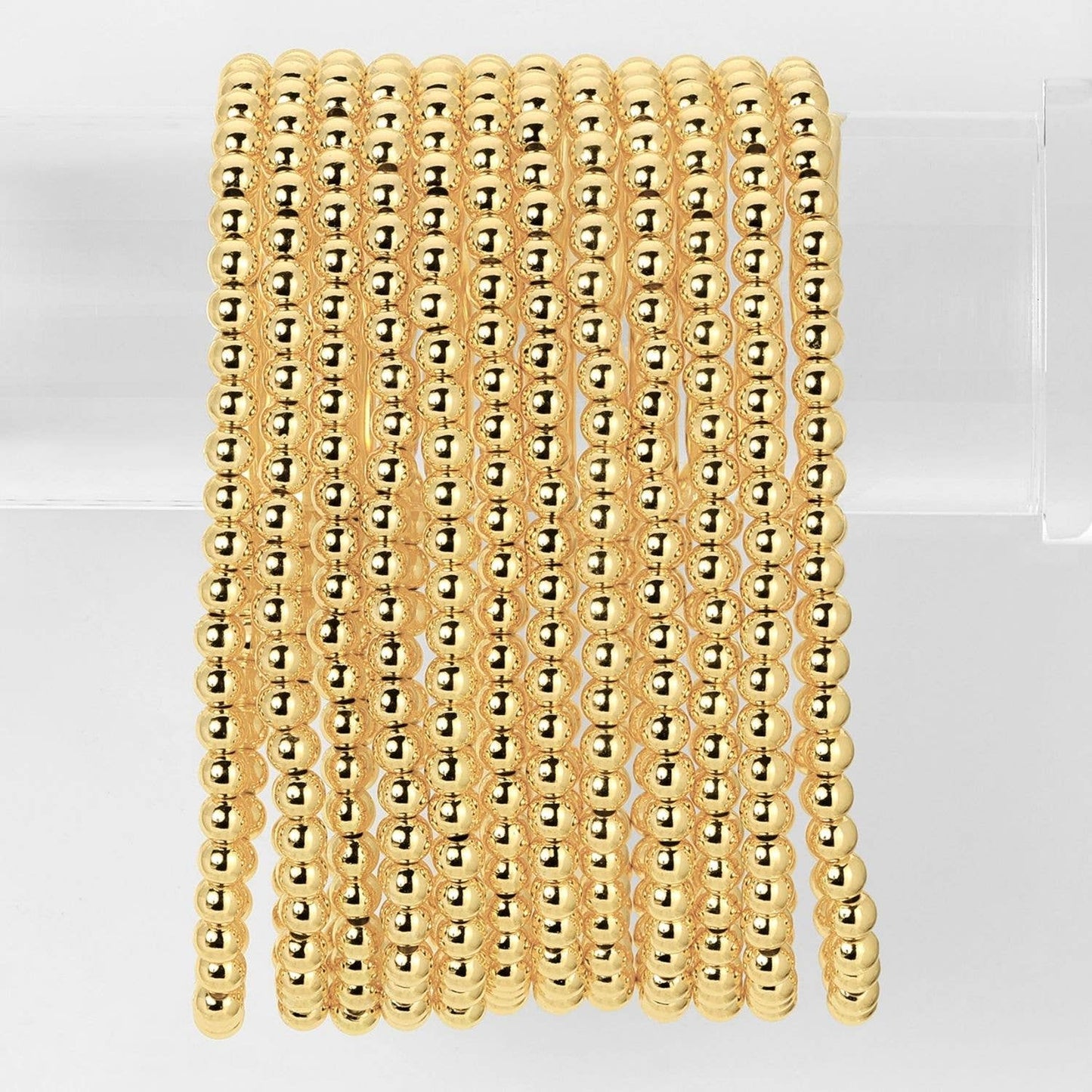 Splendid Iris - 4mm Bead Stretch Bracelet