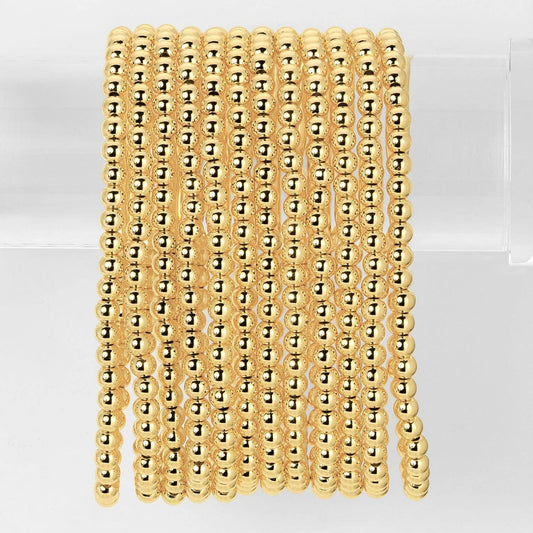 Splendid Iris - 4mm Bead Stretch Bracelet