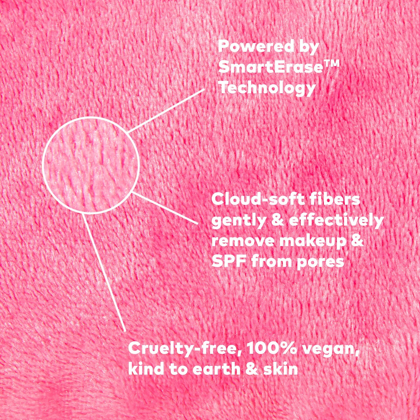 The Original MakeUp Eraser - Pink Mini MakeUp Eraser PRO