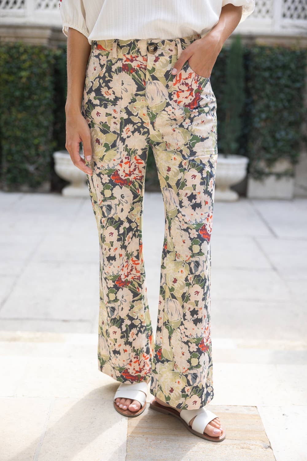 CrawfordHill- Floral Print Pants