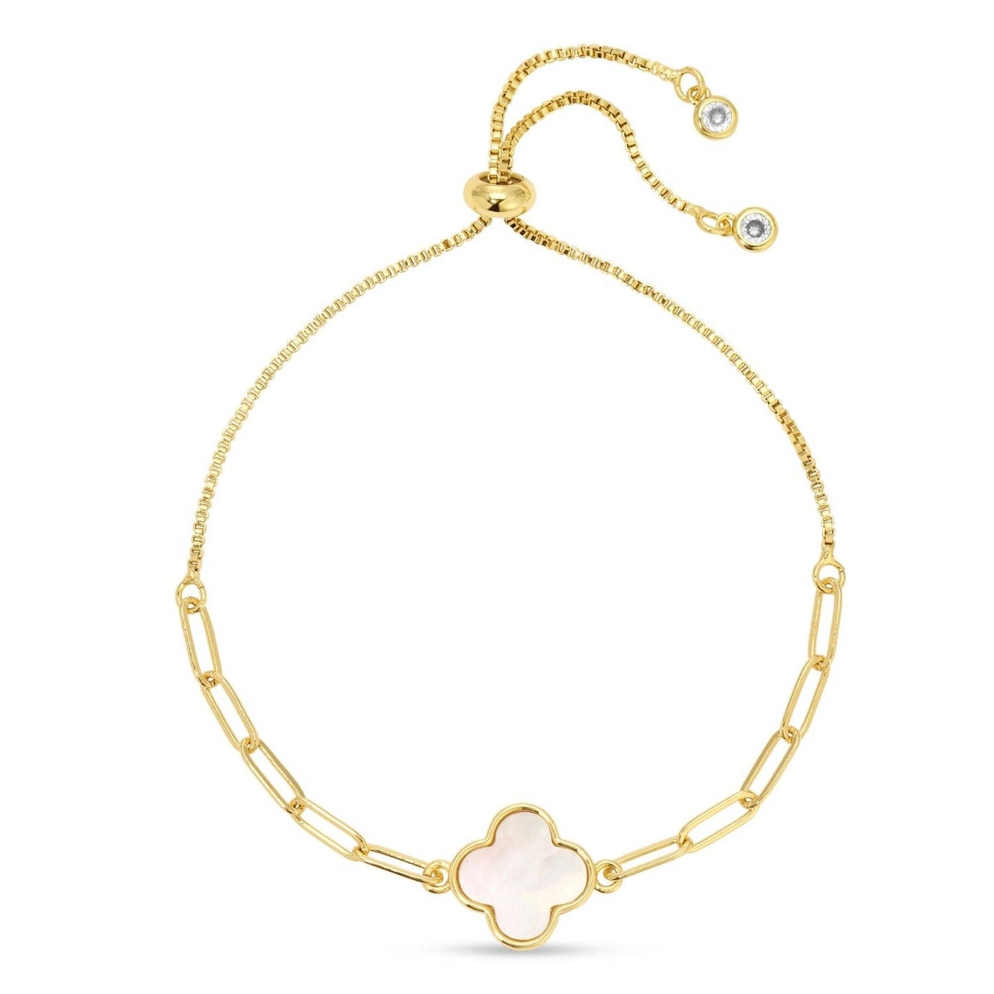 Splendid Iris - Quatrefoil Pulley Bracelet