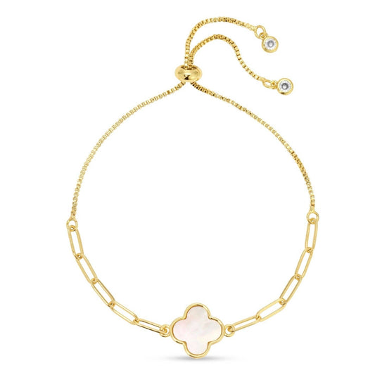 Splendid Iris - Quatrefoil Pulley Bracelet